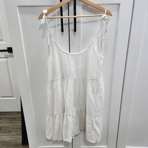 Aerie Magic Hour Cover Up Dress White Size Medium